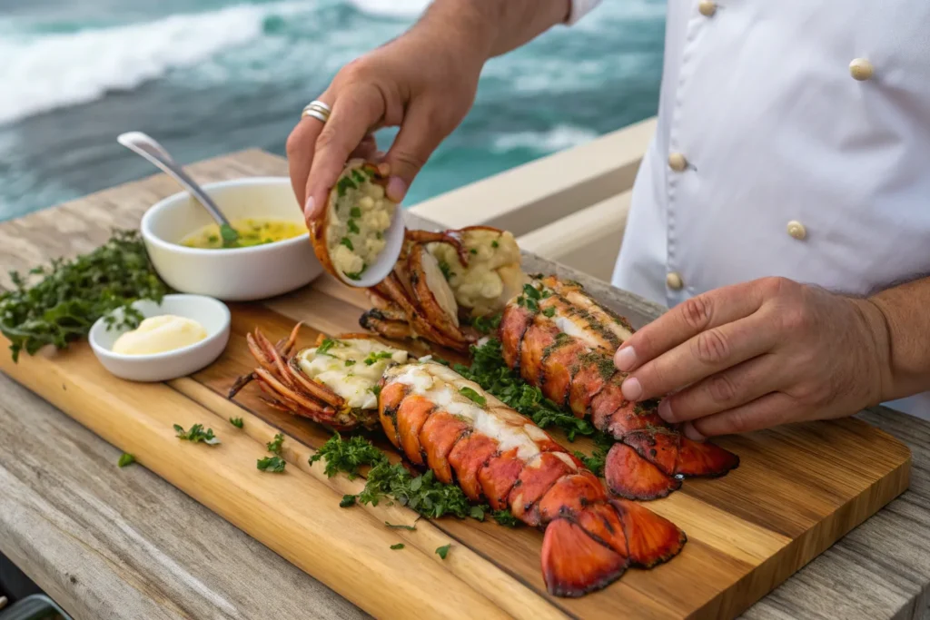 Discover the Best of Rowayton Seafood 2 Chef preparing Rowayton seafood dishes
