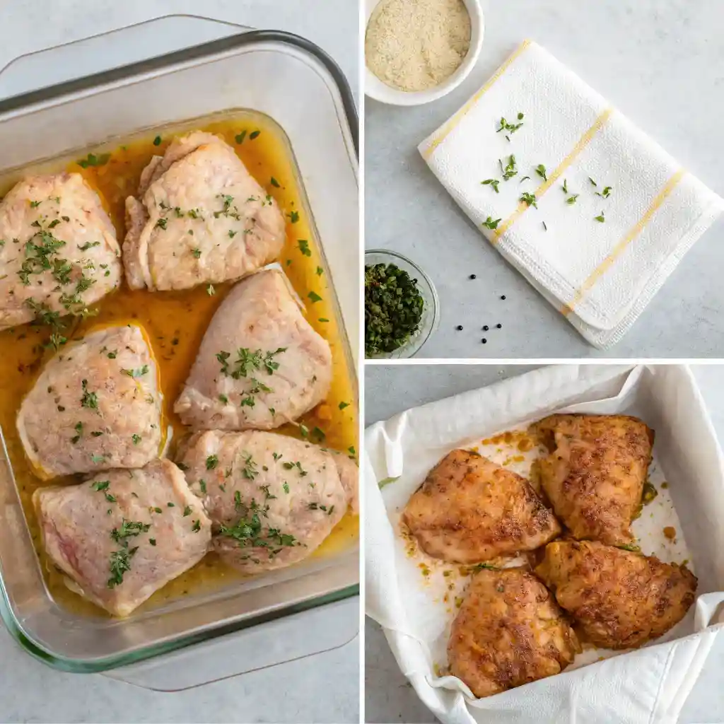 how to brine chicken thighs step-by-step
