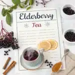 Elderberry Tea Benefits Recipes: A Natural Immune-Boosting Drink 5 Elderberry tea recipe card