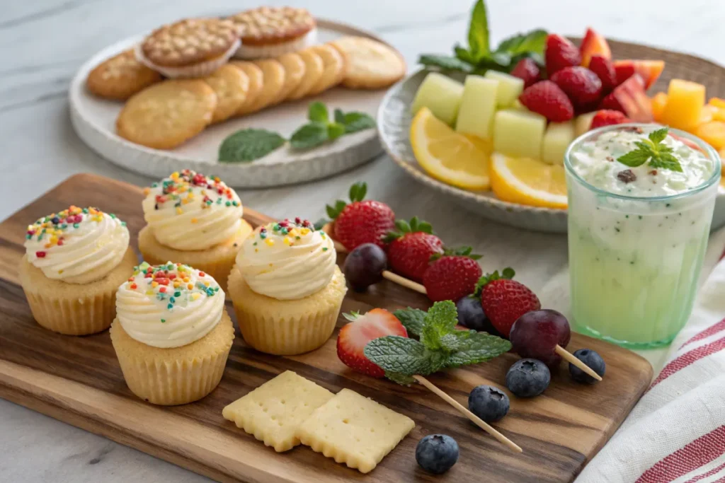 Mint Cream Drink: A Comprehensive Guide to History, Uses, and Signature Cocktails 5 Dessert and snack pairings with a mint cream drink on a breakfast tray.