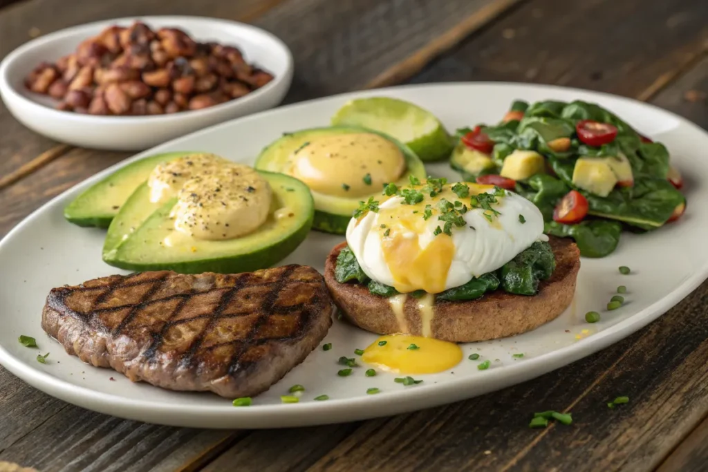 Classic Steak and Eggs Recipe – A British Breakfast Twist for Spring 10 Four gourmet variations of steak and eggs including herbed butter, spicy Southern-style, eggs Benedict, and keto-friendly with avocado.