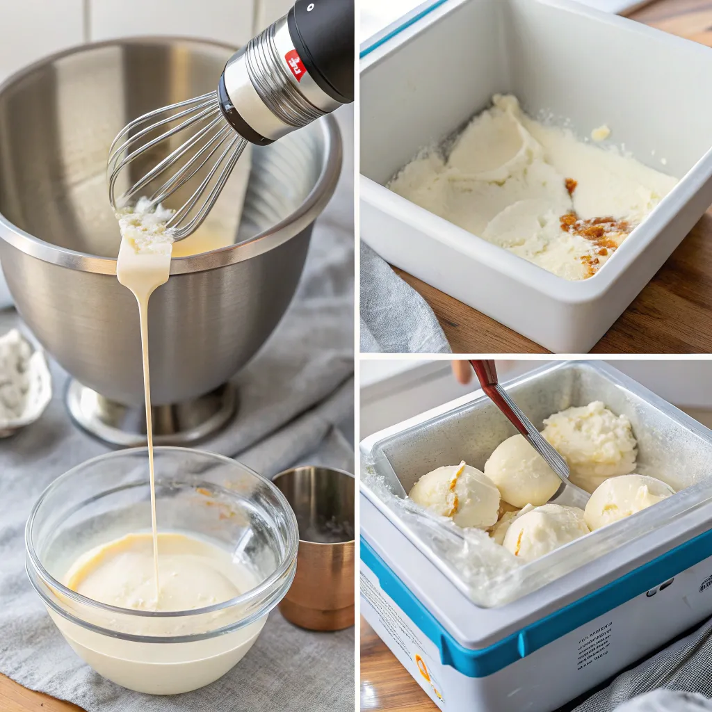 Ice Cream Club Delights: Sweet, Social, and Full of Flavor 8 mixing ice cream base