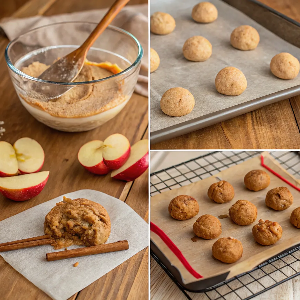 Candy Apple Cookie Recipe – Bold Flavor Meets Childhood Nostalgia 8 Mixing Candy Apple Cookie dough with cinnamon and diced apples