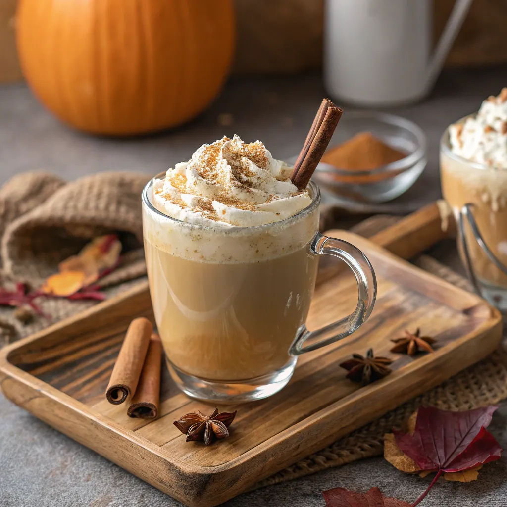 Pumpkin Spice Chai Latte – Creamy, Healthy Fall Favorite 9 Served Pumpkin Spice Chai Latte with cinnamon