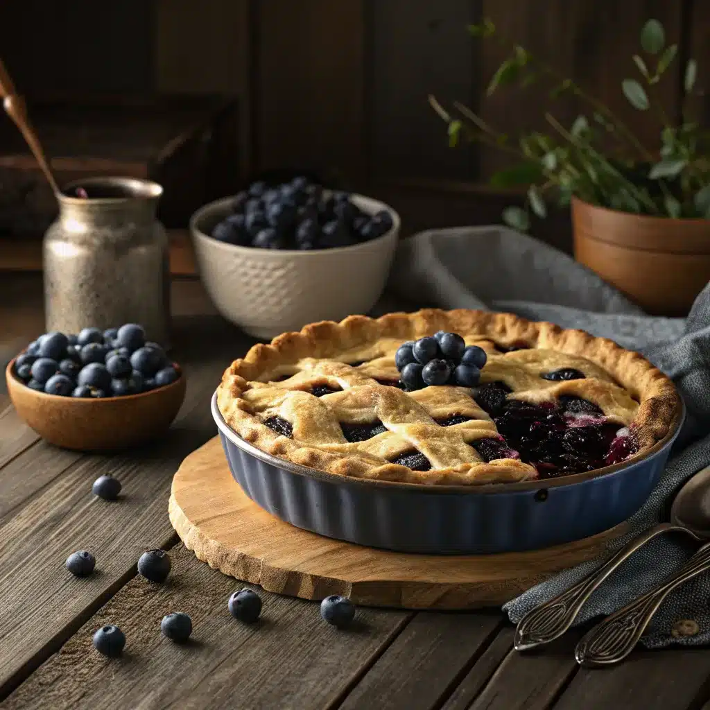 blueberry pie near me rustic style