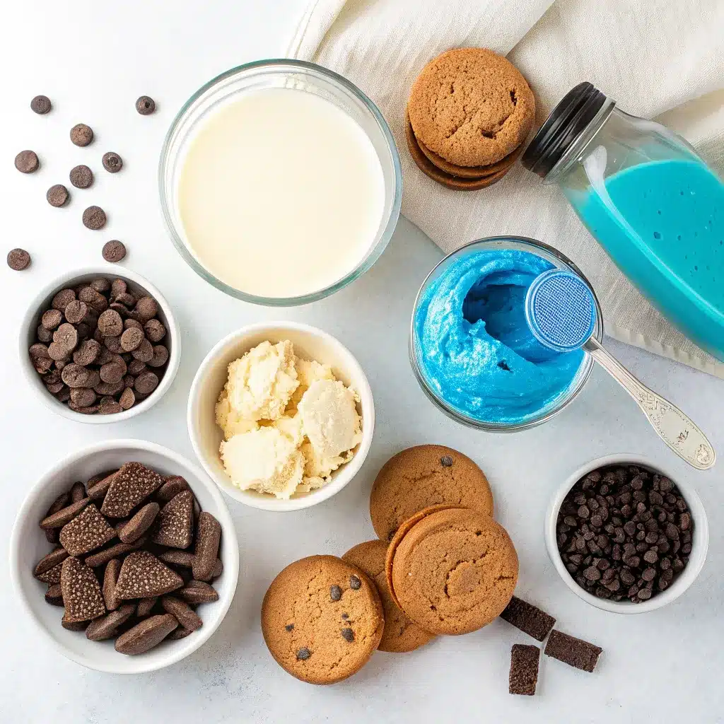 Cookie Monster Ice Cream: Easy, Fun, and Blue Cookie Dessert 7 Cookie monster ice cream ingredients