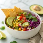 Layered Mexican Coleslaw Tomato Corn Salad – Fresh, Crunchy & Zesty 7 Finished Layered Mexican Coleslaw Tomato Corn Salad