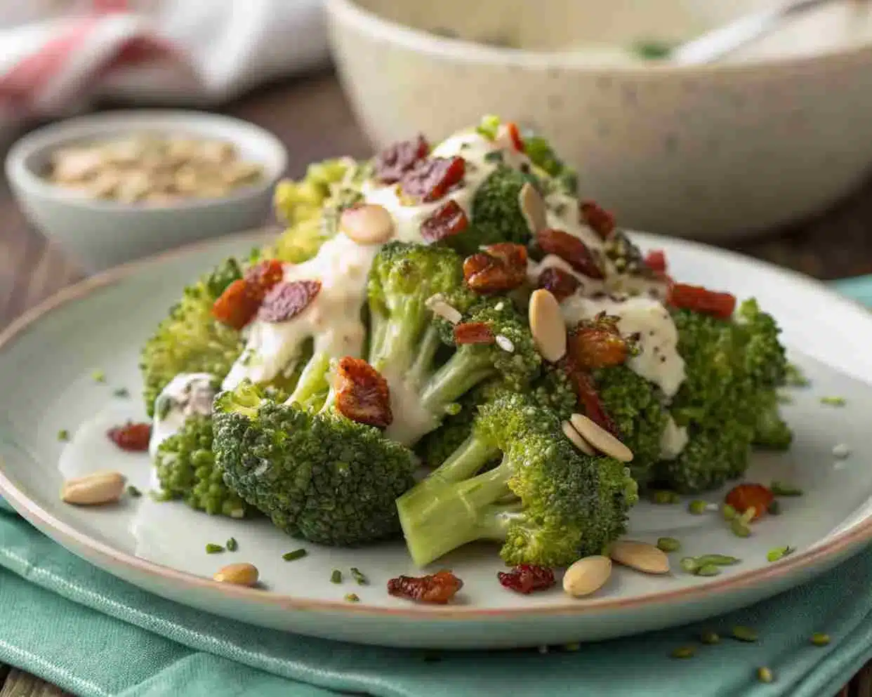 Broccoli Salad Recipe 2 Single serving of broccoli salad