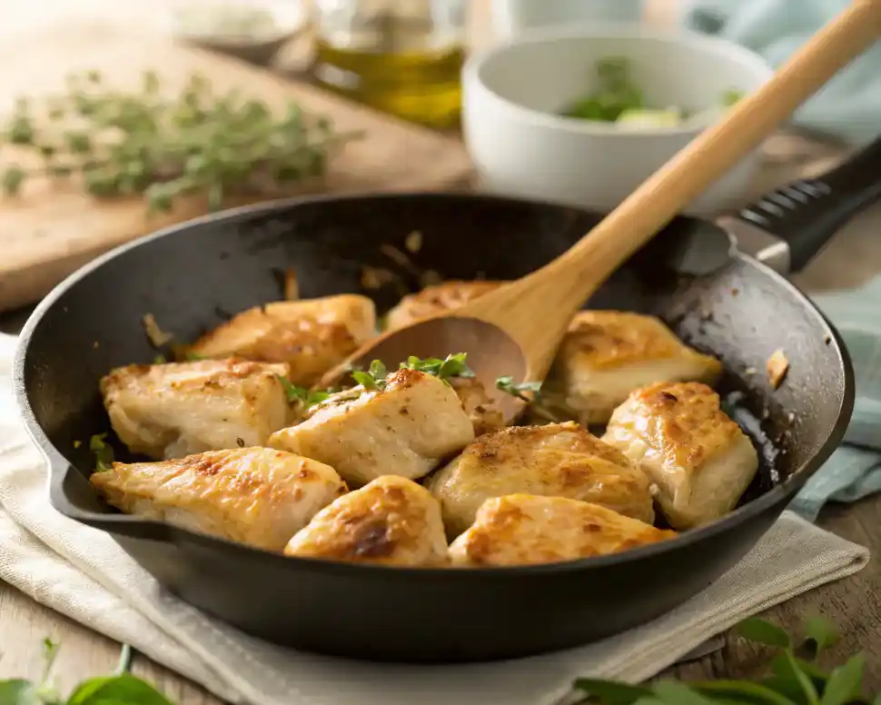 Bang Bang Chicken Bowl with a Surprising Twist 3 “Creamy bang bang sauce in a white ramekin with a drizzle on the side”