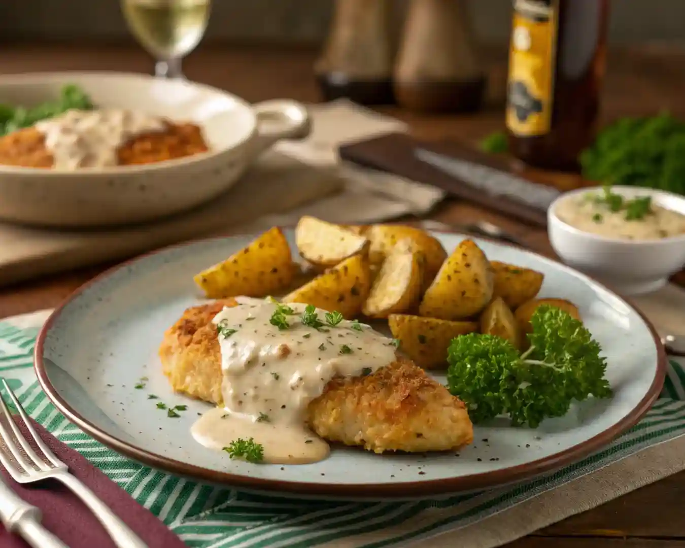 Lazy Dinner Garlic Parmesan Chicken – Easy Crockpot Recipe 2 Recipe card for crockpot garlic Parmesan chicken dinner.