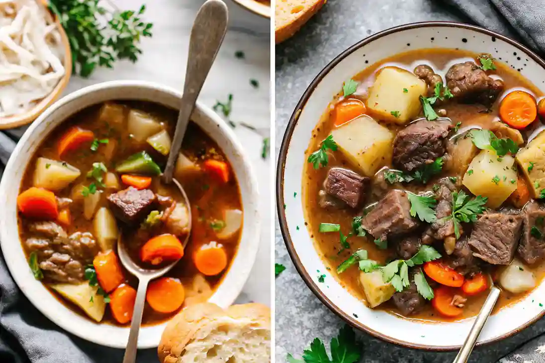 Healthy Crockpot Chicken Fajitas served with peppers, onions, and tortillas.