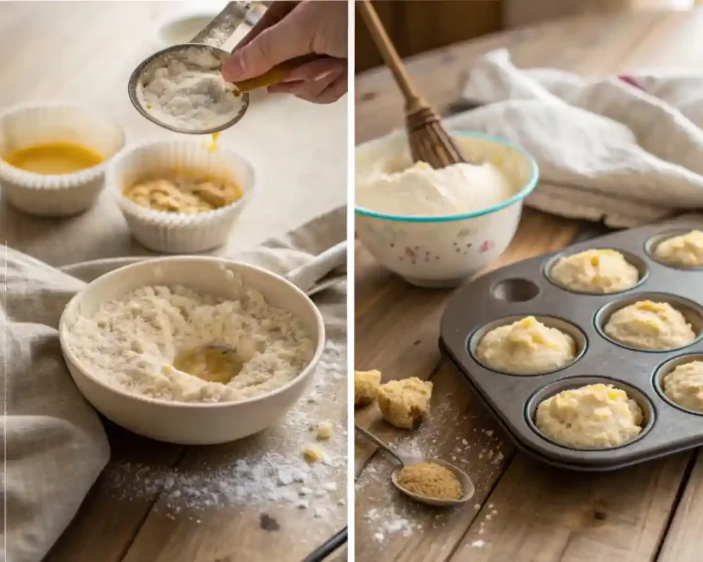 Healthy Greek Yogurt Pumpkin Muffins 4 Making Healthy Greek Yogurt Pumpkin Muffins step by step