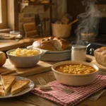 a rustic kitchen setting with a warm and inviting 150x150 5