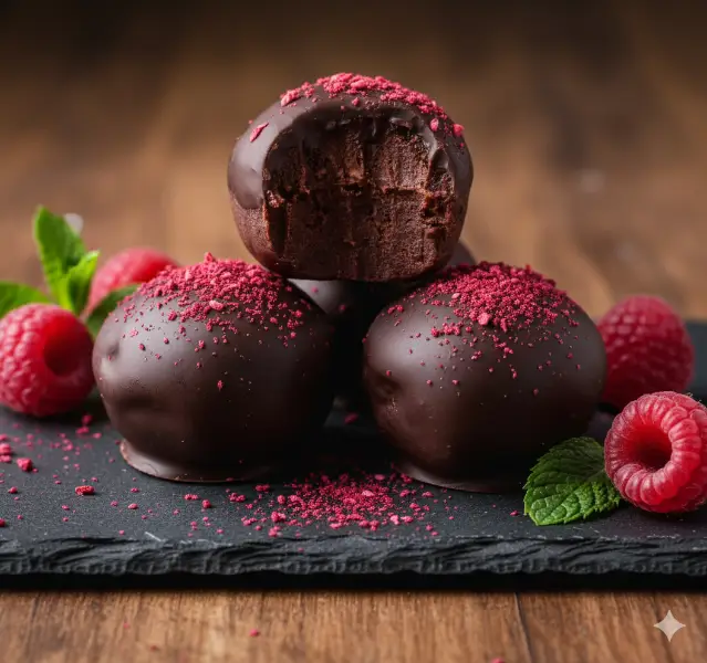 Chocolate Vegan Truffles 2 Delicious chocolate vegan truffles