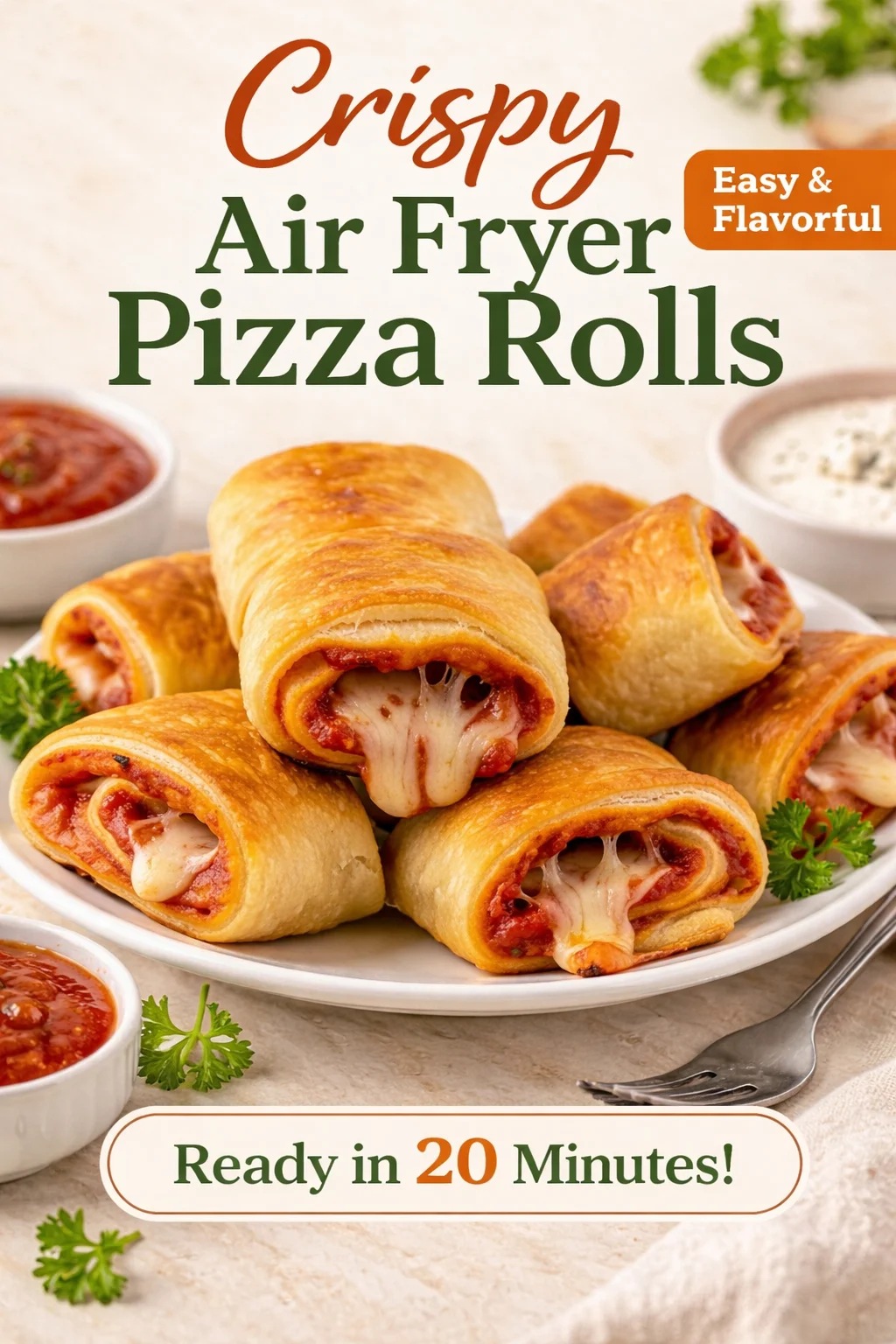 Crispy Air Fryer Pizza Rolls