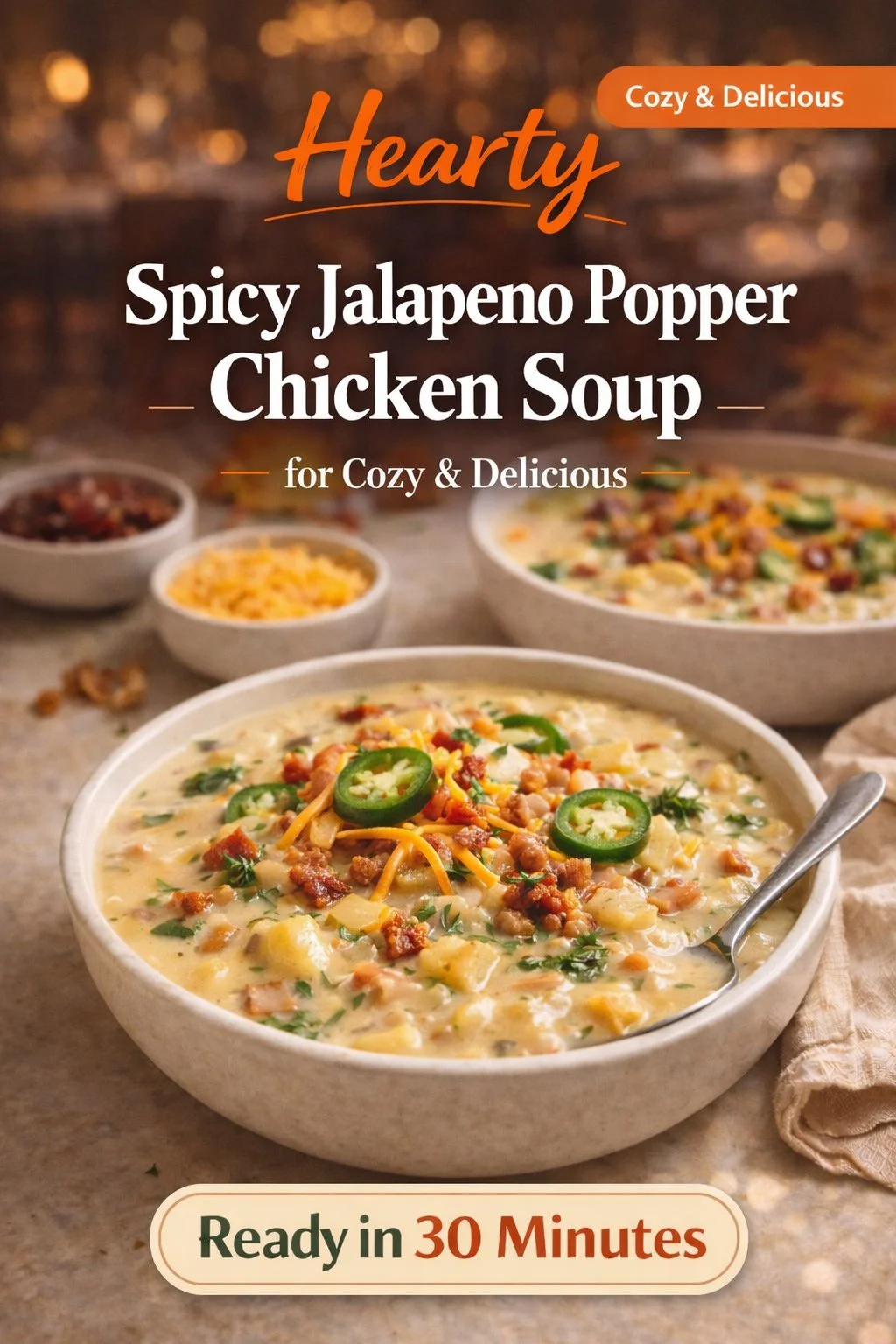 Spicy Jalapeno Popper Chicken Soup