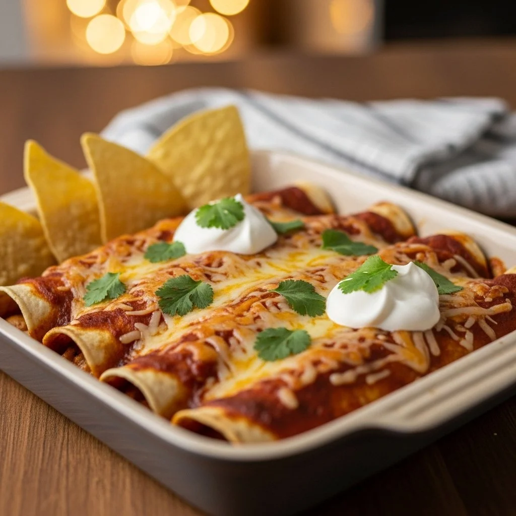 Quick and Easy Chicken Enchiladas