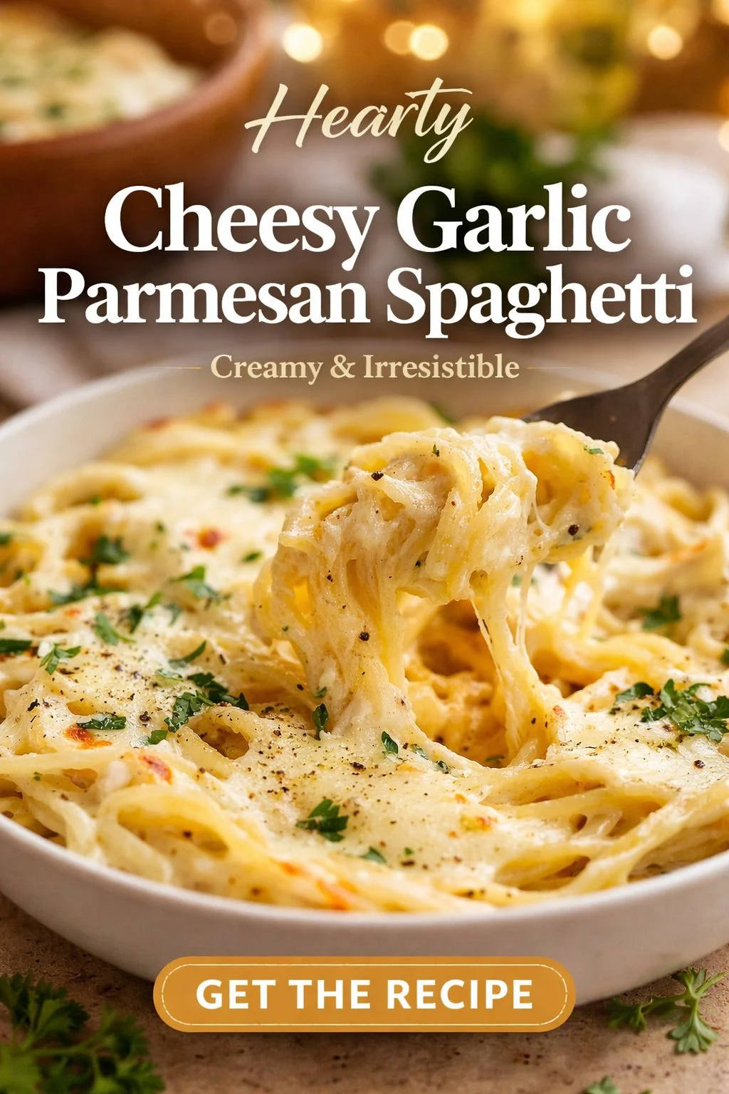 Cheesy Garlic Parmesan Spaghetti