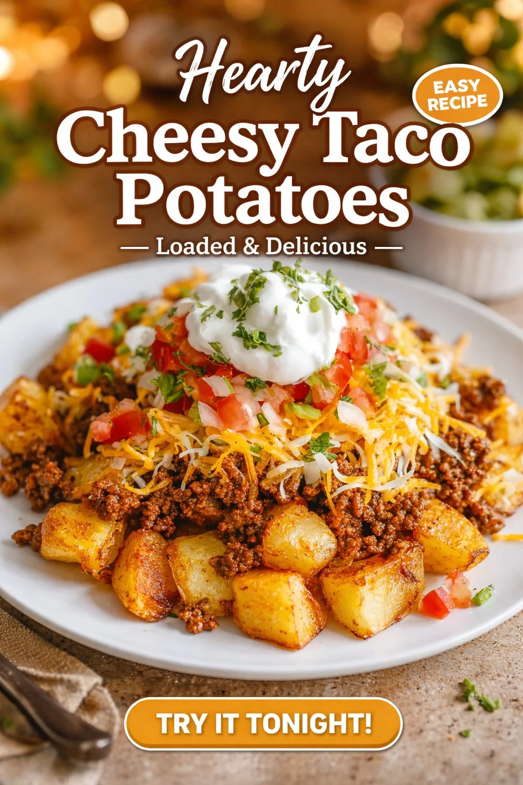 Cheesy Taco Potatoes