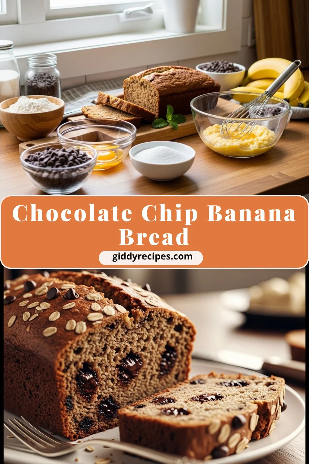 Chocolate Chip Banana Bread 4 Chocolate Chip Banana Bread