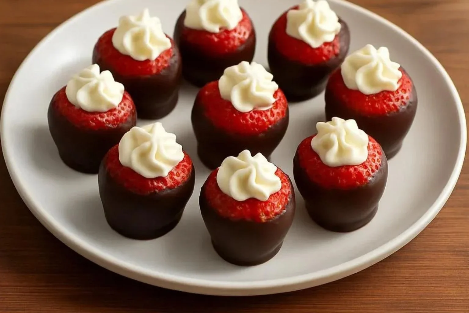 Chocolate Covered Cheesecake Strawberries