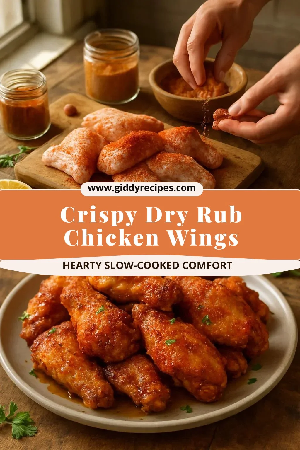 Crispy Dry Rub Chicken Wings