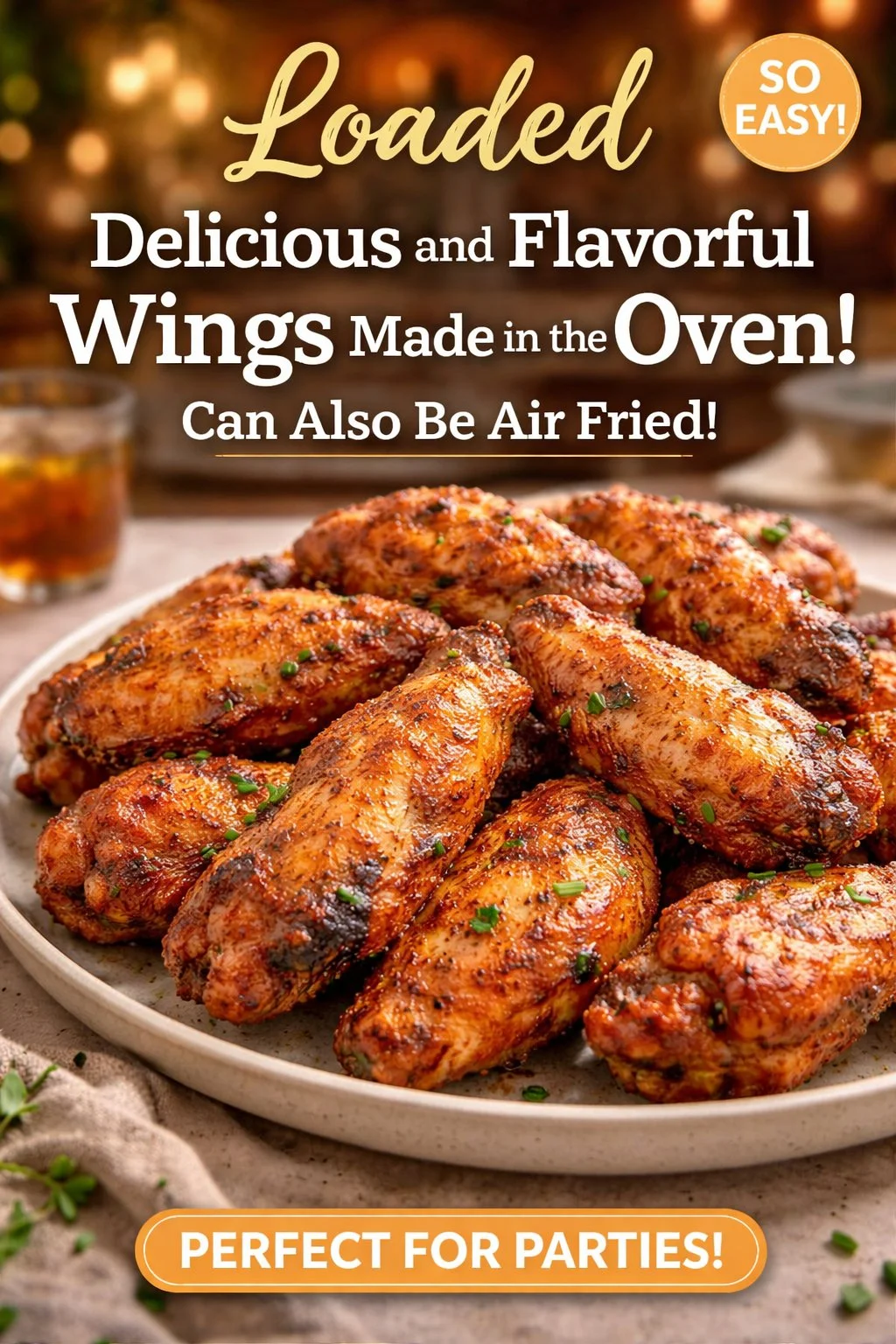 Delicious and Flavorful Wings Made in the Oven