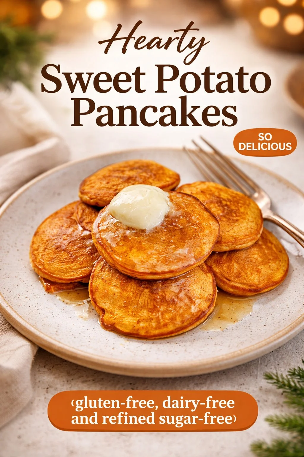 Healthy Sweet Potato Pancakes