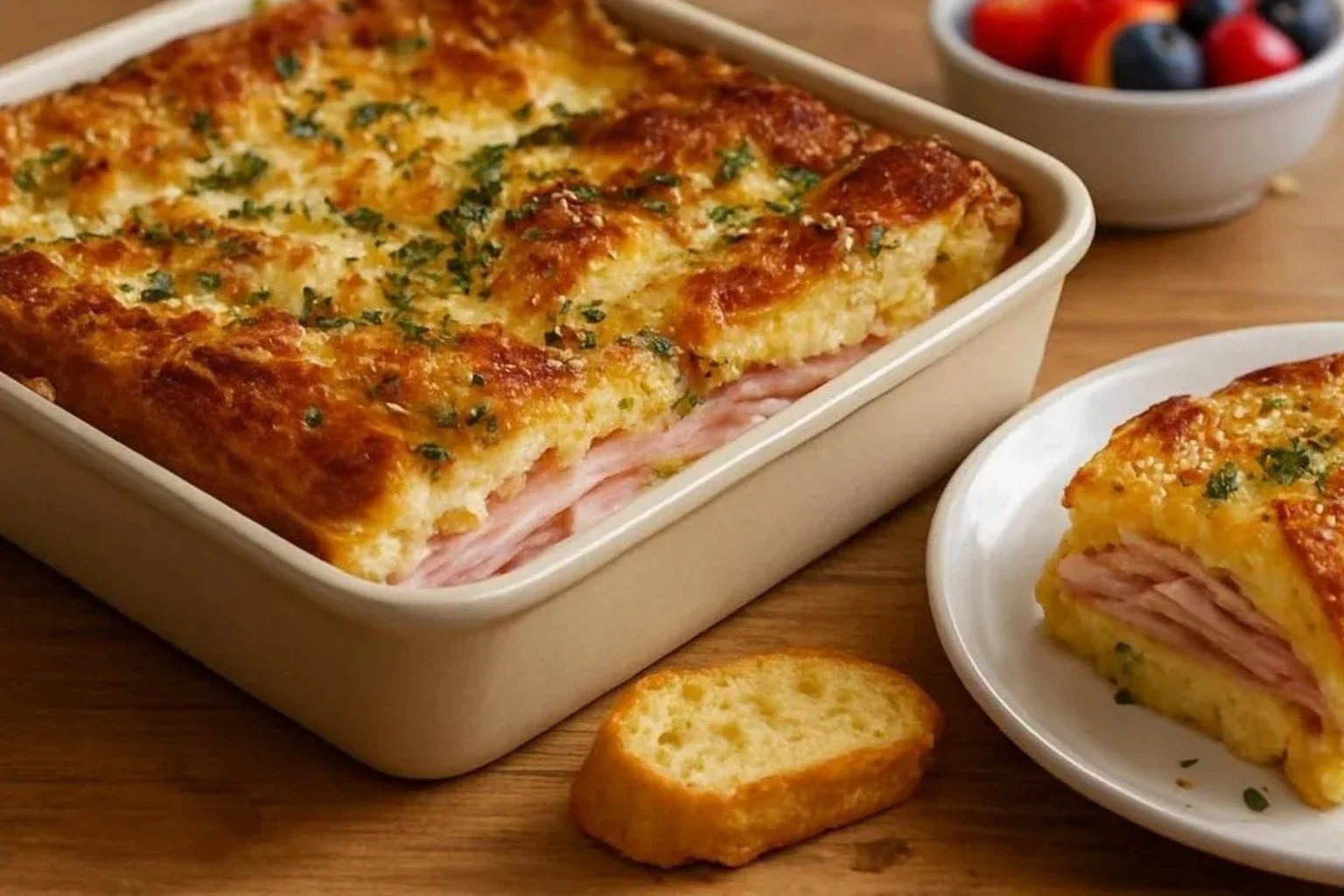 Monte Cristo Breakfast Casserole