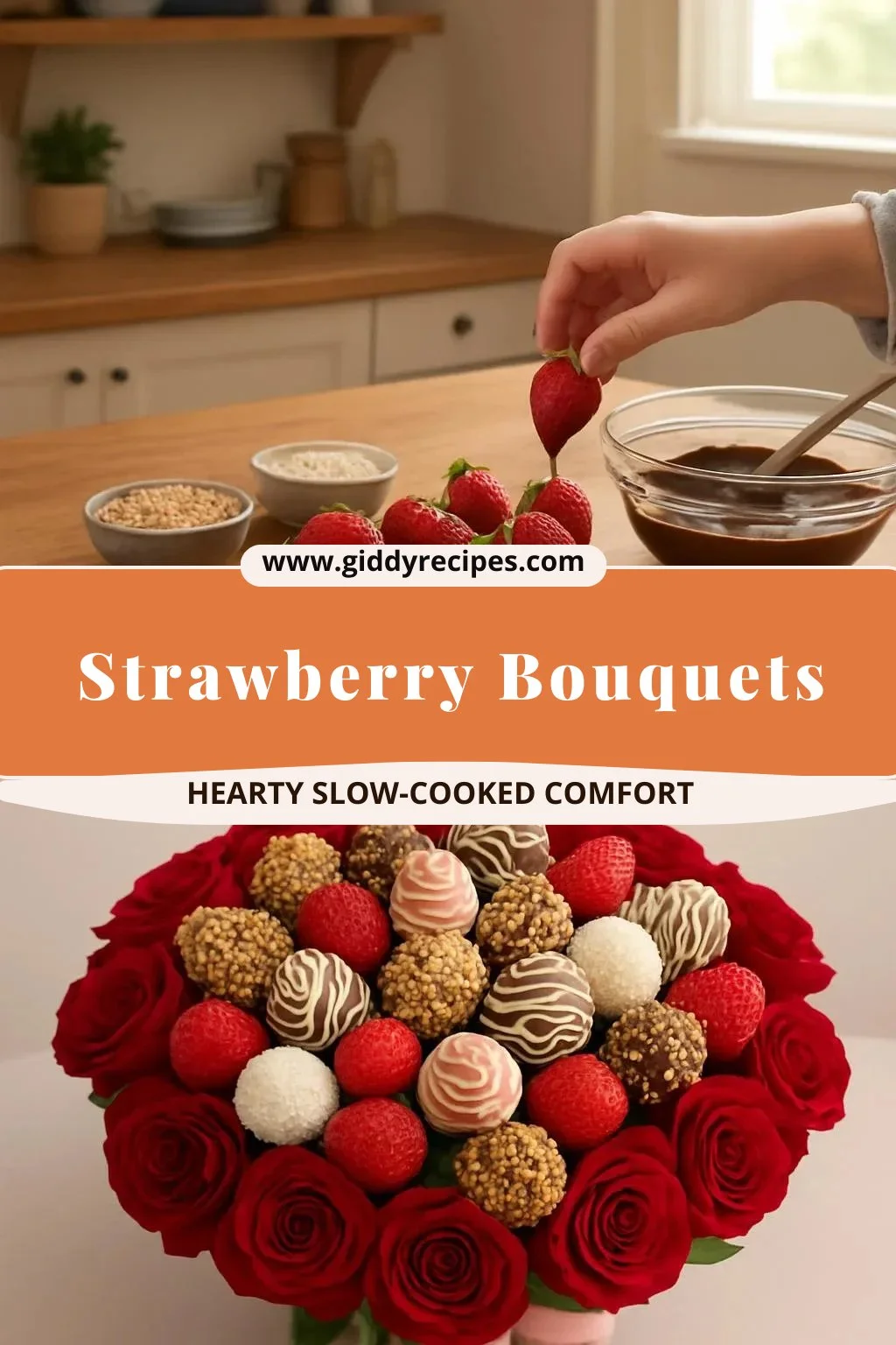 Pin on Strawberry Bouquets