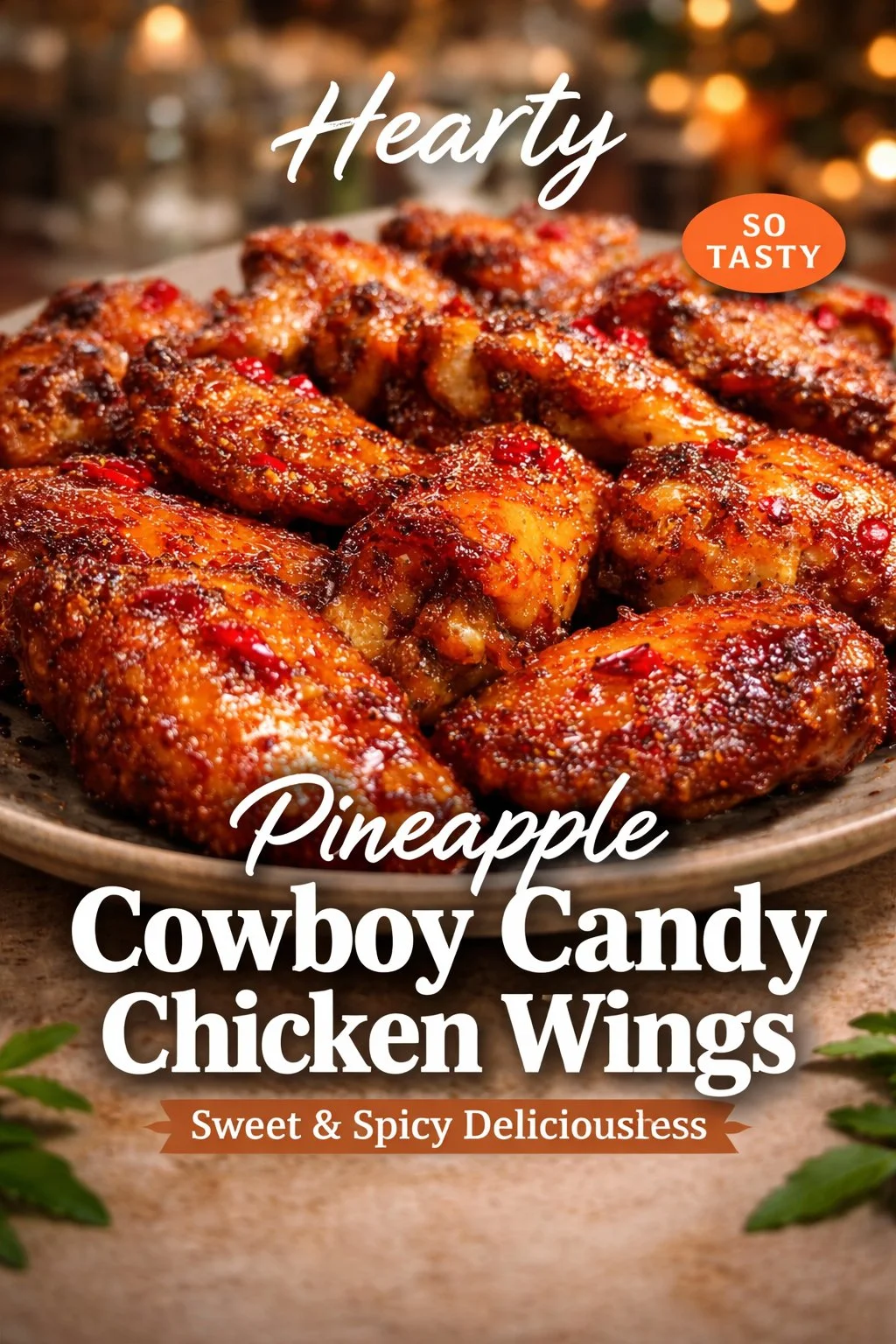 Pineapple Cowboy Candy Chicken Wings