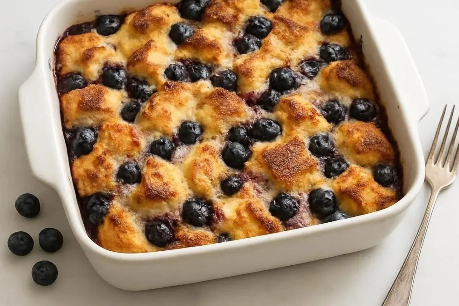 Quick Blueberry French Toast Casserole 2 Quick Blueberry French Toast Casserole