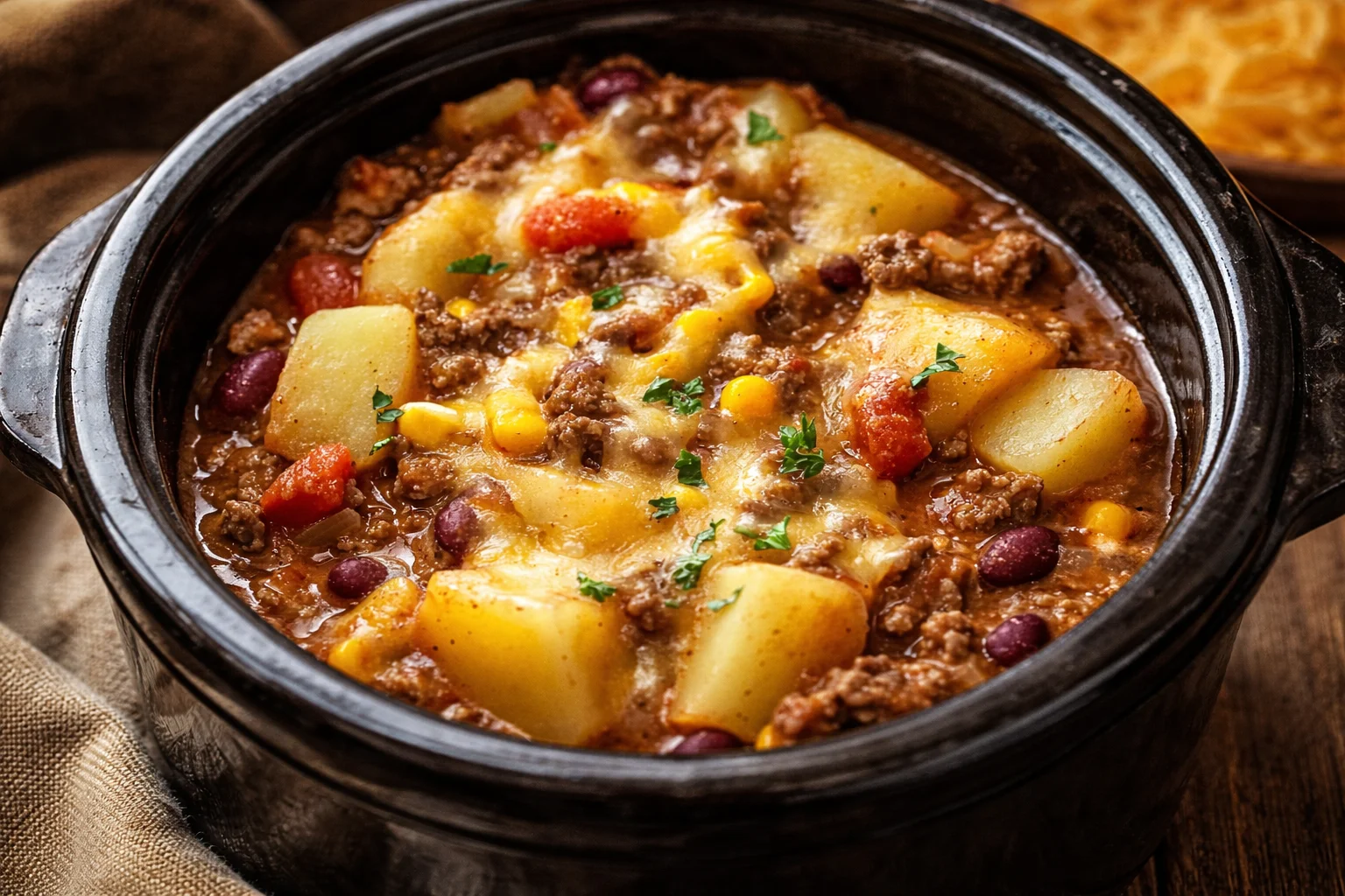 Slow Cooker Cowboy Casserole 2 Slow Cooker Cowboy Casserole