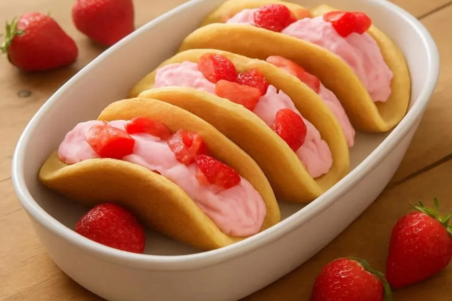 Strawberry Pancake Tacos 2 Strawberry Pancake Tacos