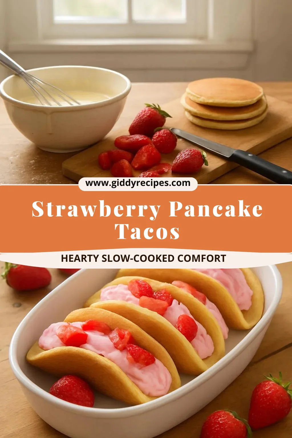 Strawberry Pancake Tacos
