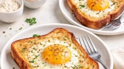 Air Fryer Egg and Cheese Toast