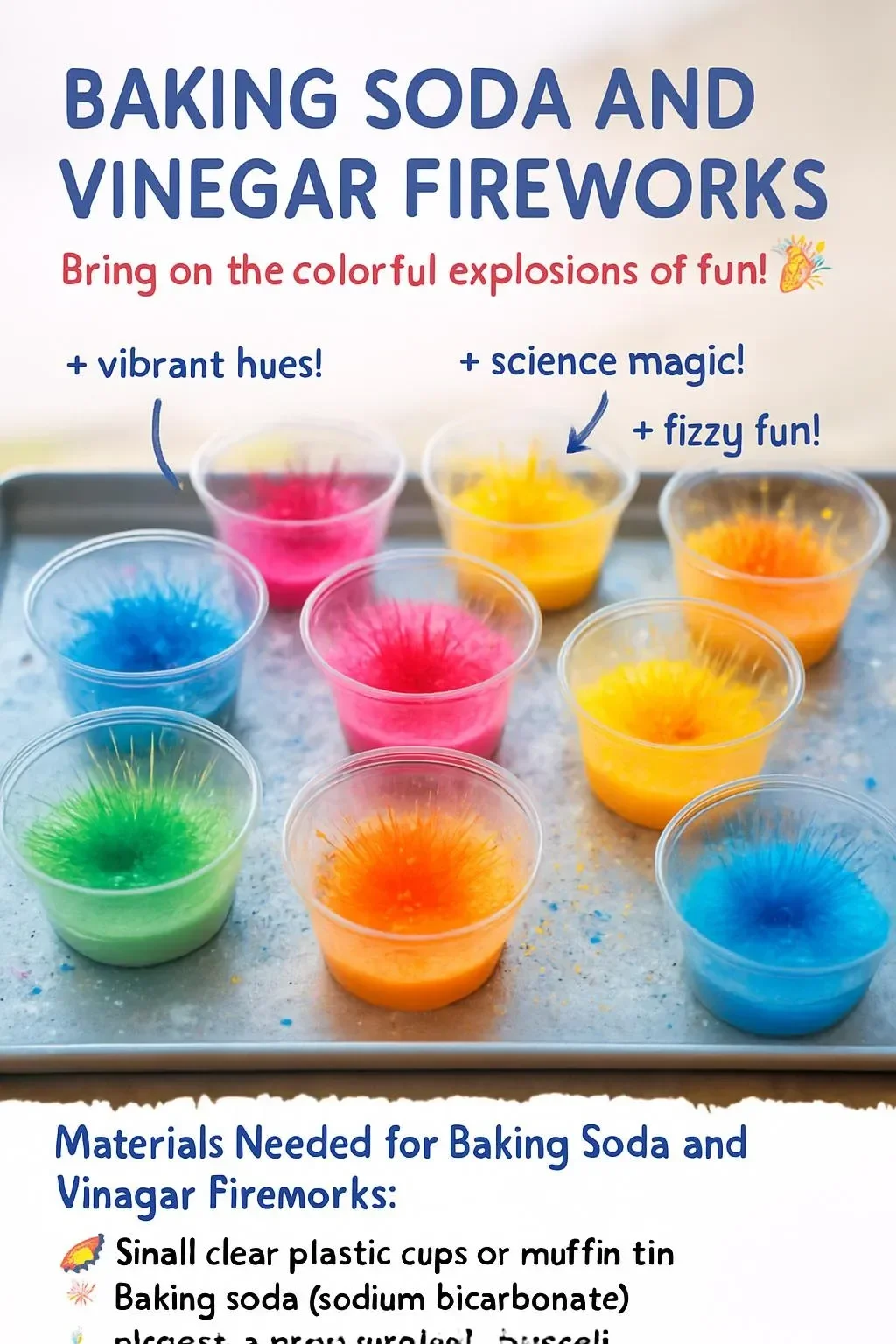Baking Soda and Vinegar Fireworks