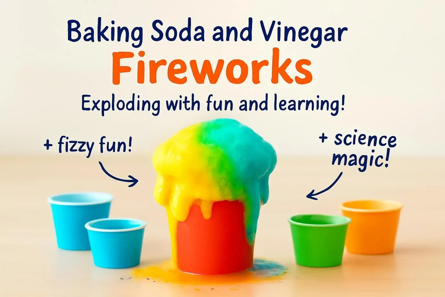 Baking Soda and Vinegar Fireworks