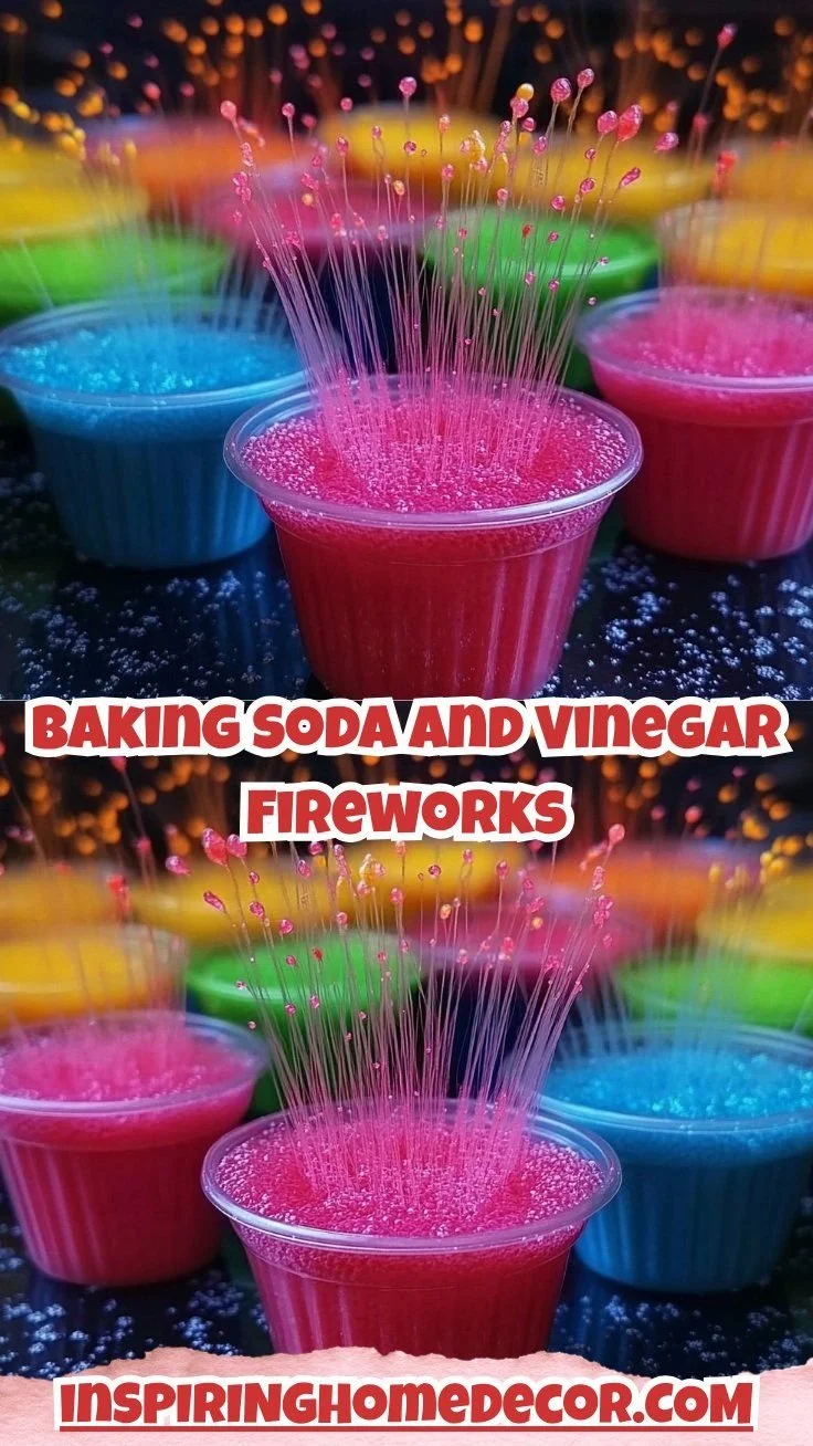 Baking Soda and Vinegar Fireworks 2 Baking Soda and Vinegar Fireworks