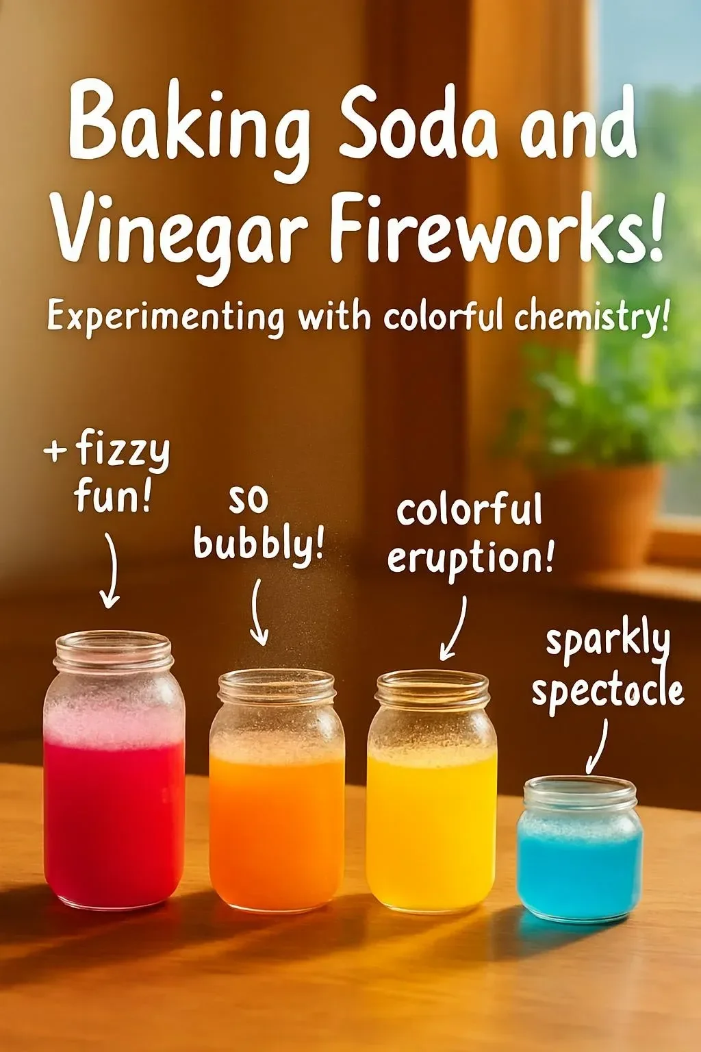 Baking Soda and Vinegar Fireworks
