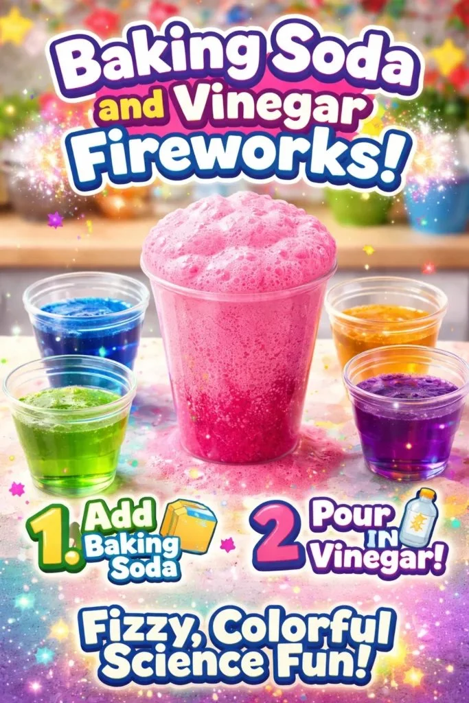 Baking Soda and Vinegar Fireworks
