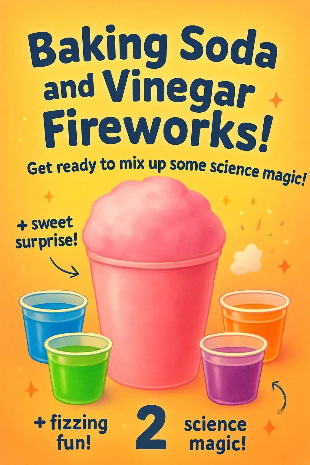 Baking Soda and Vinegar Fireworks