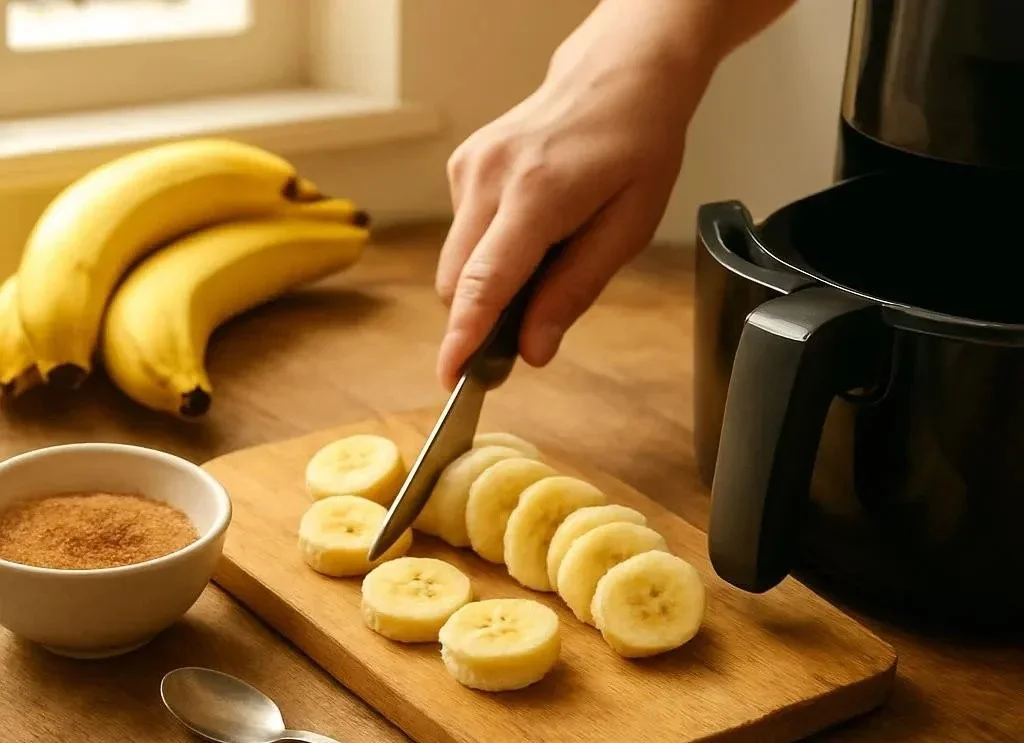 Cinnamon-Sugar Air Fryer Banana Chips