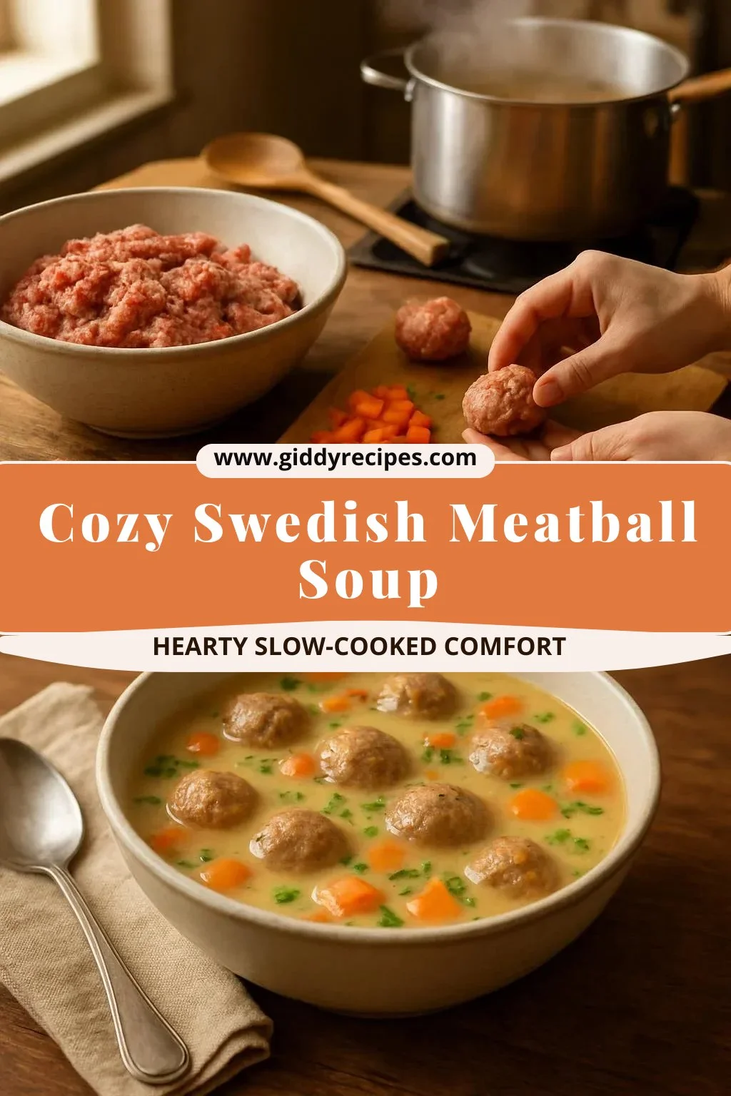 Cozy Swedish Meatball Soup
