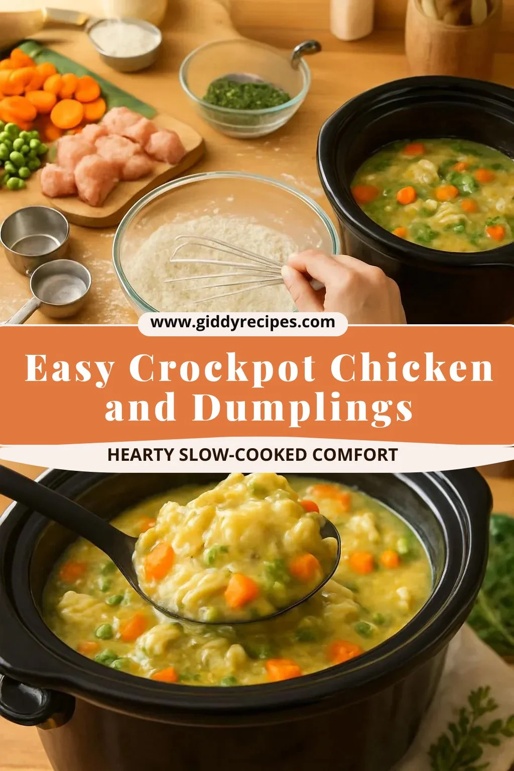 Easy Crockpot Chicken and Dumplings