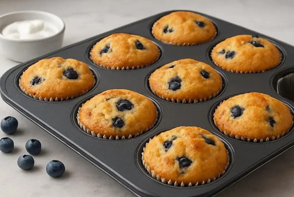 Hearty Blueberry Protein Muffins