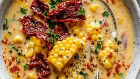 Irresistible Sun Dried Tomato Corn Chowder for Cozy Evenings