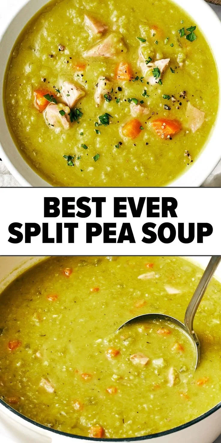Split Pea Soup with Ham Bone