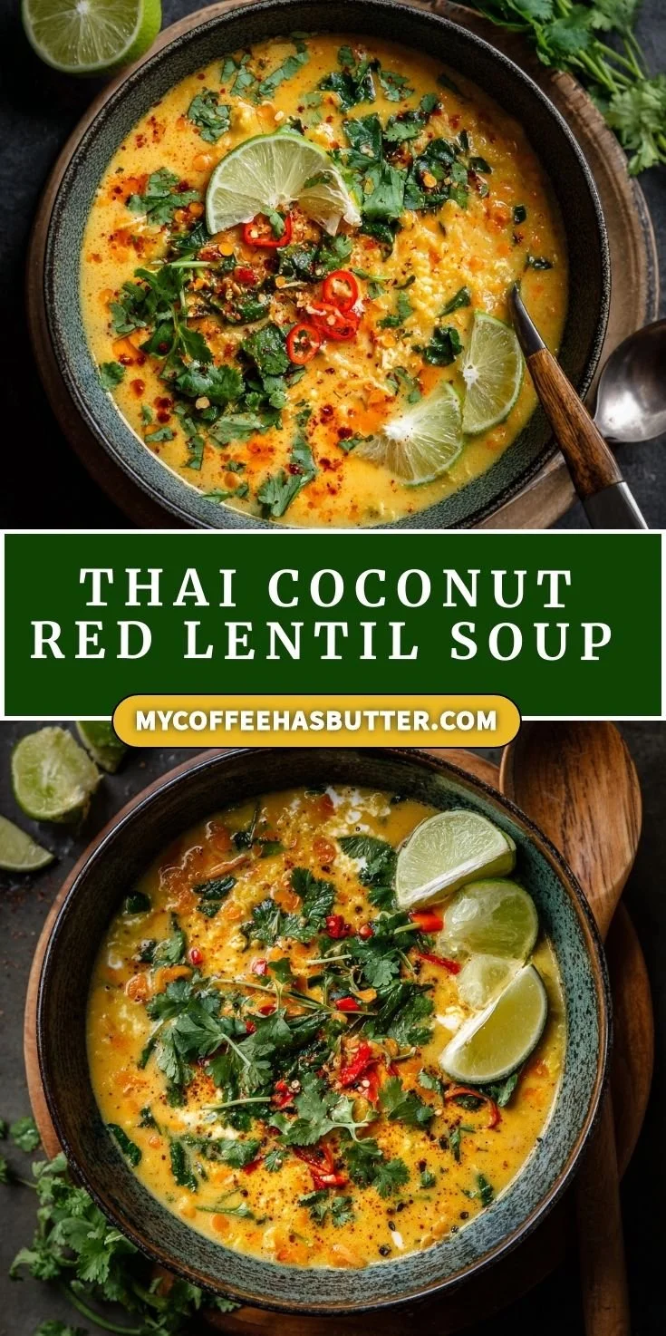 Thai Coconut Red Lentil Soup 2 Thai Coconut Red Lentil Soup