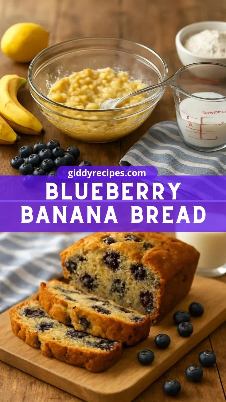 Blueberry Banana Bread 1 Blueberry Banana Bread